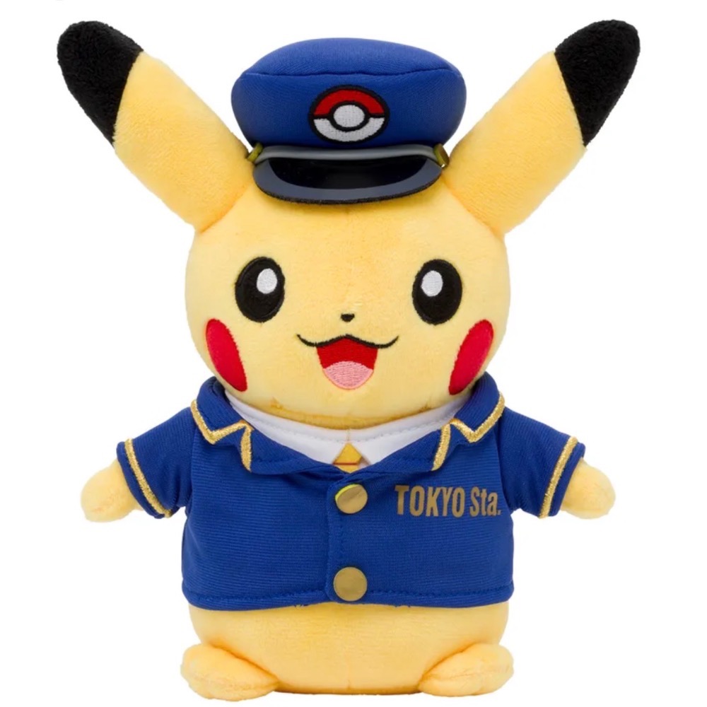 日本🇯🇵限定-東京車站站長皮卡丘吊飾/娃娃-規格圖2