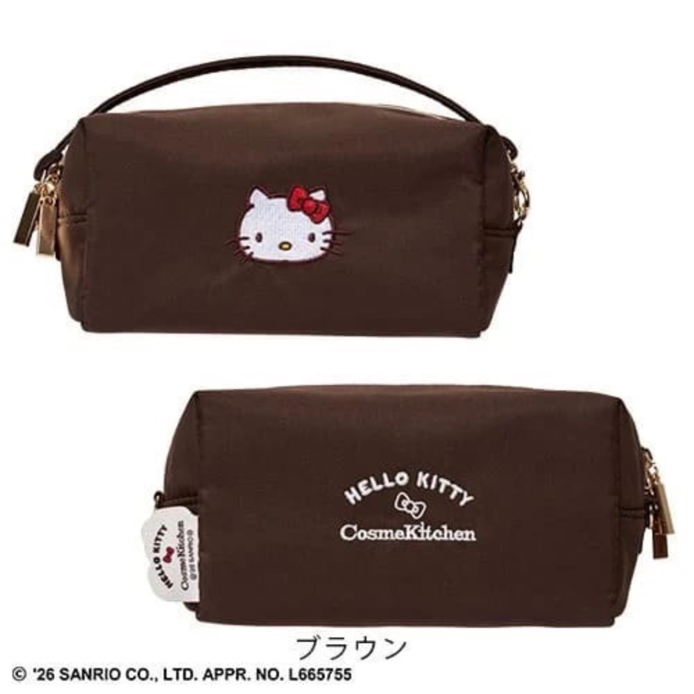 日本🇯🇵 COSME KITCHEN HELLO KITTY Mini Bag Pouch 化妝包-細節圖2