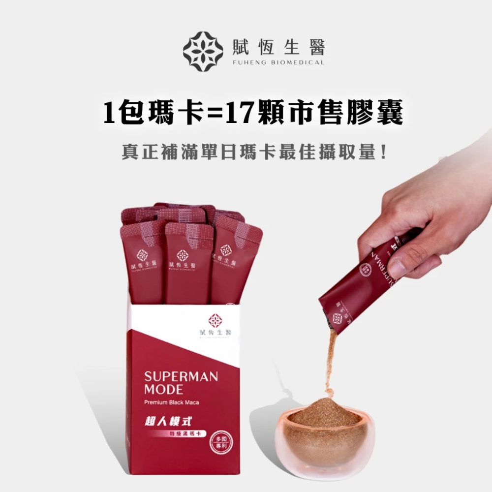 【藥局直營】【賦恆生醫】超人模式 瑪卡 |黑瑪卡|精胺酸|南非醉茄|透納葉|紅莧菜|酵母鋅 大昕藥局-細節圖5