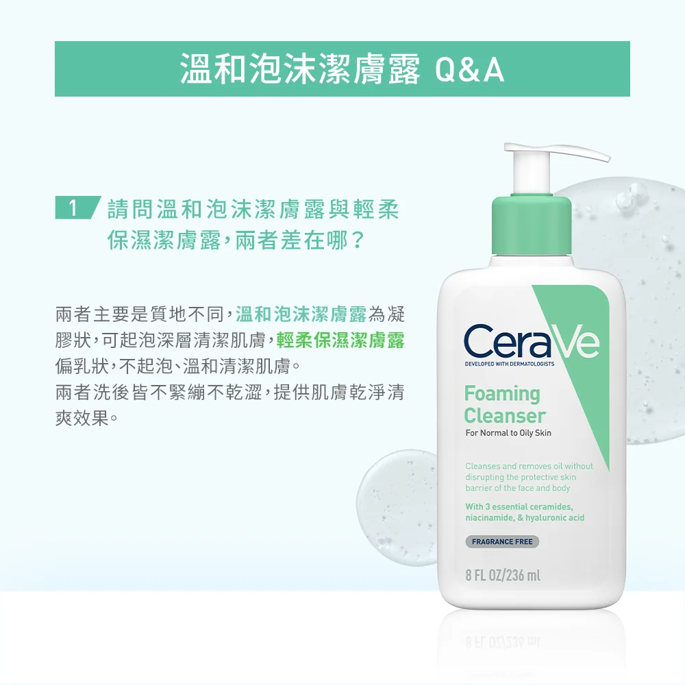 【藥局直營】CeraVe 適樂膚-溫和泡沫潔膚露 473ml|神經醯胺|B3|玻尿酸(買即隨機贈適樂膚小樣) 大昕藥局-細節圖7