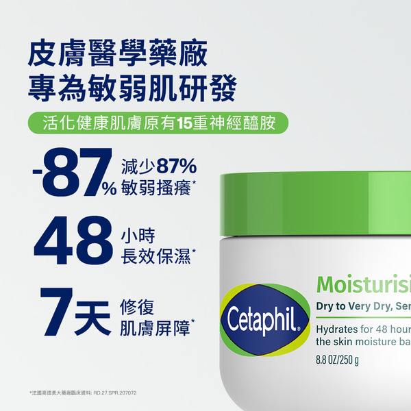 【藥局直營】舒特膚 Cetaphil 長效潤膚霜250g 大昕藥局-細節圖7