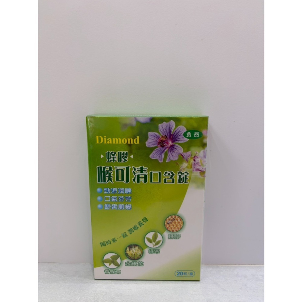 【藥局直營】蜂膠喉可清口含錠20粒/盒 大昕藥局-細節圖2