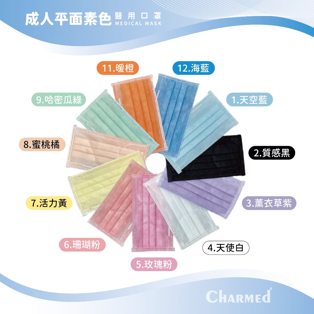 守護天使 昌明生技醫療口罩 成人素色 醫用口罩  50入/盒 雙鋼印台灣製 大昕藥局-細節圖3