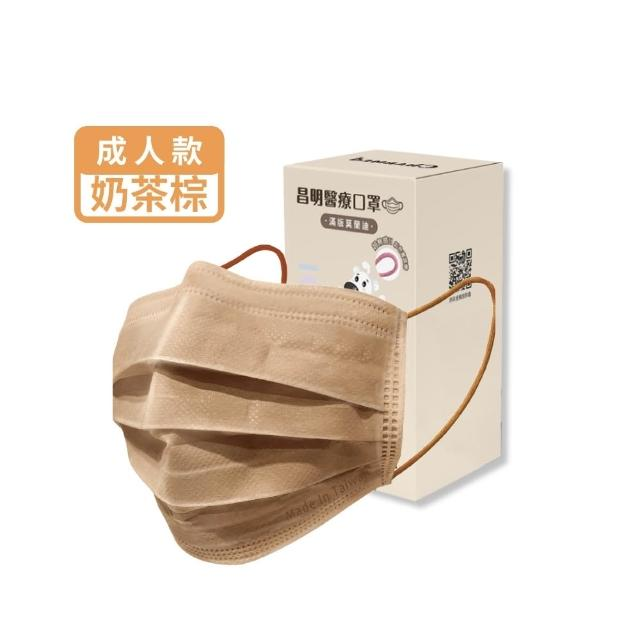 守護天使 昌明生技醫療口罩 成人滿版莫蘭迪色 醫用口罩  50入/盒 雙鋼印台灣製 大昕藥局-規格圖4