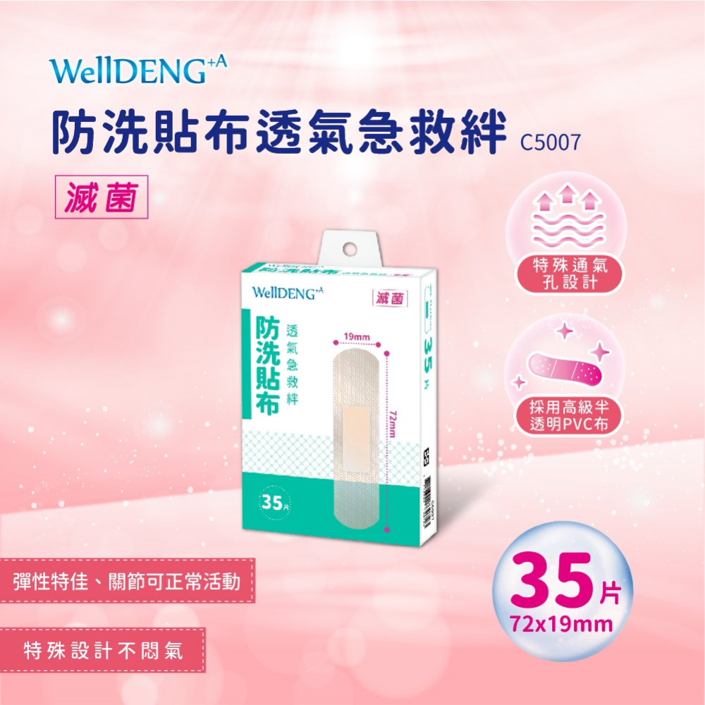 防洗貼布 72x19mm 35片