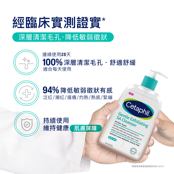 【藥局直營】Cetaphil 舒特膚 三酸煥膚嫩亮潔膚露473ml |杏仁酸 |水楊酸 |葡萄糖酸 大昕藥局-細節圖9