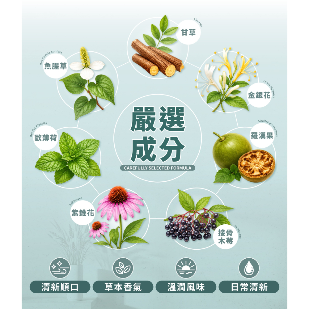 【藥局直營】力森生醫 植湧素｜魚腥草｜甘草｜金錢花｜紫錐菊｜ 羅漢果｜接骨木莓 ｜歐洲薄荷｜大昕藥局-細節圖5