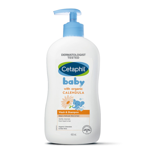 【藥局直營】Cetaphil 舒特膚Baby舒緩洗髮沐浴露(金盞花配方) 400mL  大昕藥局-細節圖2