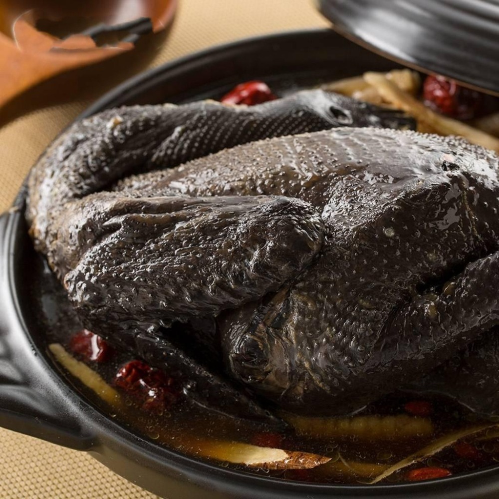 【張家海陸網】鹿茸烏骨雞(2200g)  全家冷凍799免運  年菜-細節圖2