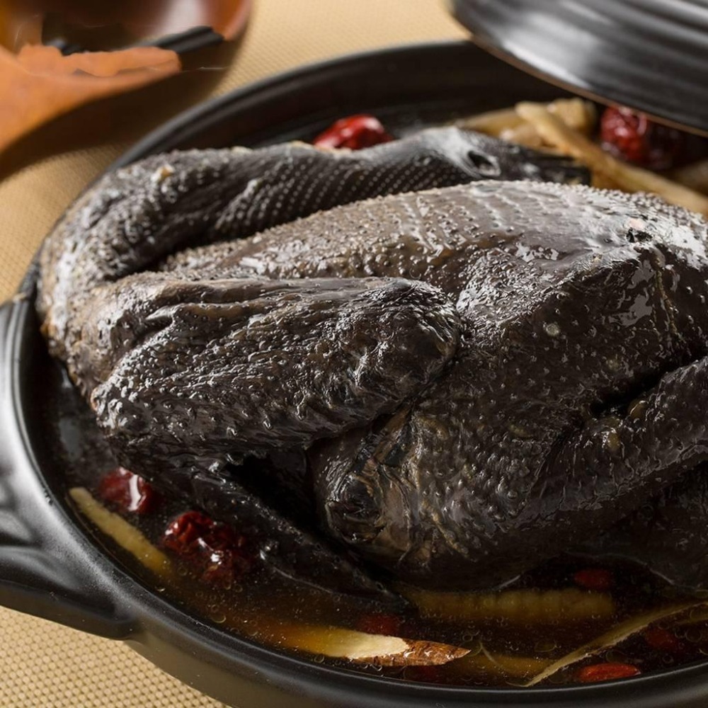 【張家海陸網】鹿茸烏骨雞(2200g)  全家冷凍799免運  年菜-細節圖4