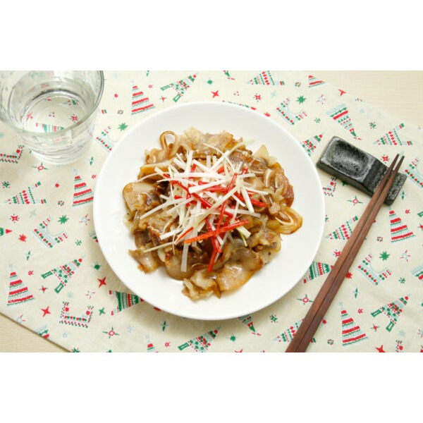 【張家海陸網】萬巒豬耳絲 600g 豬耳朵 涼拌小菜 下酒菜 煙燻豬耳絲 煙燻豬耳朵-細節圖3