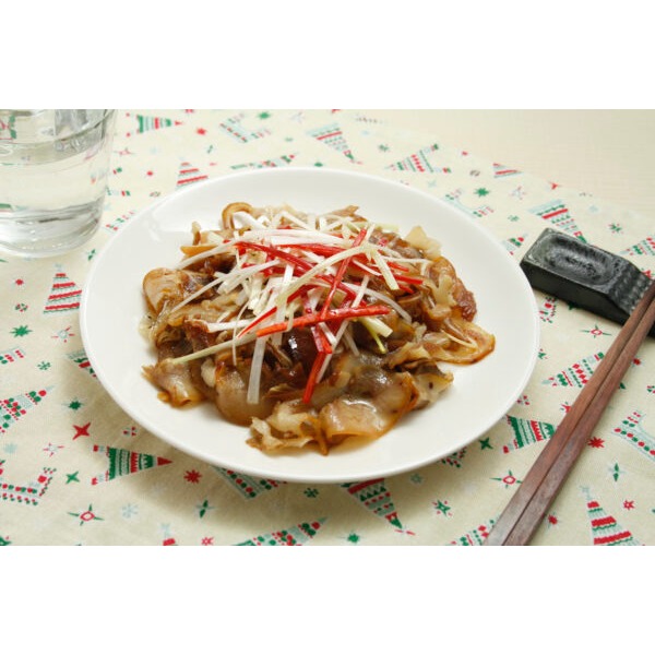 【張家海陸網】萬巒豬耳絲 600g 豬耳朵 涼拌小菜 下酒菜 煙燻豬耳絲 煙燻豬耳朵-細節圖4