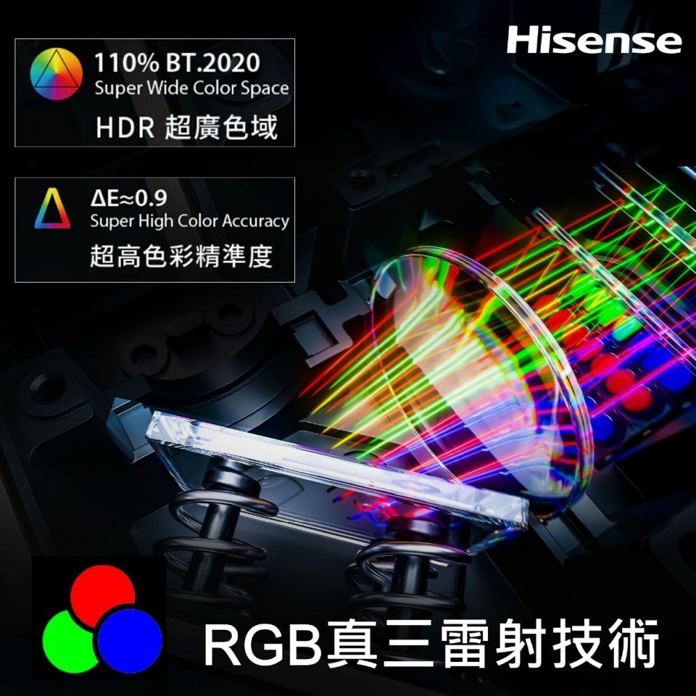 【Hisense】海信 C2 Ultra 真4K家庭劇院旗艦 雷射投影機 劇院奇機 RGB 三雷射技術 3000流明-細節圖3
