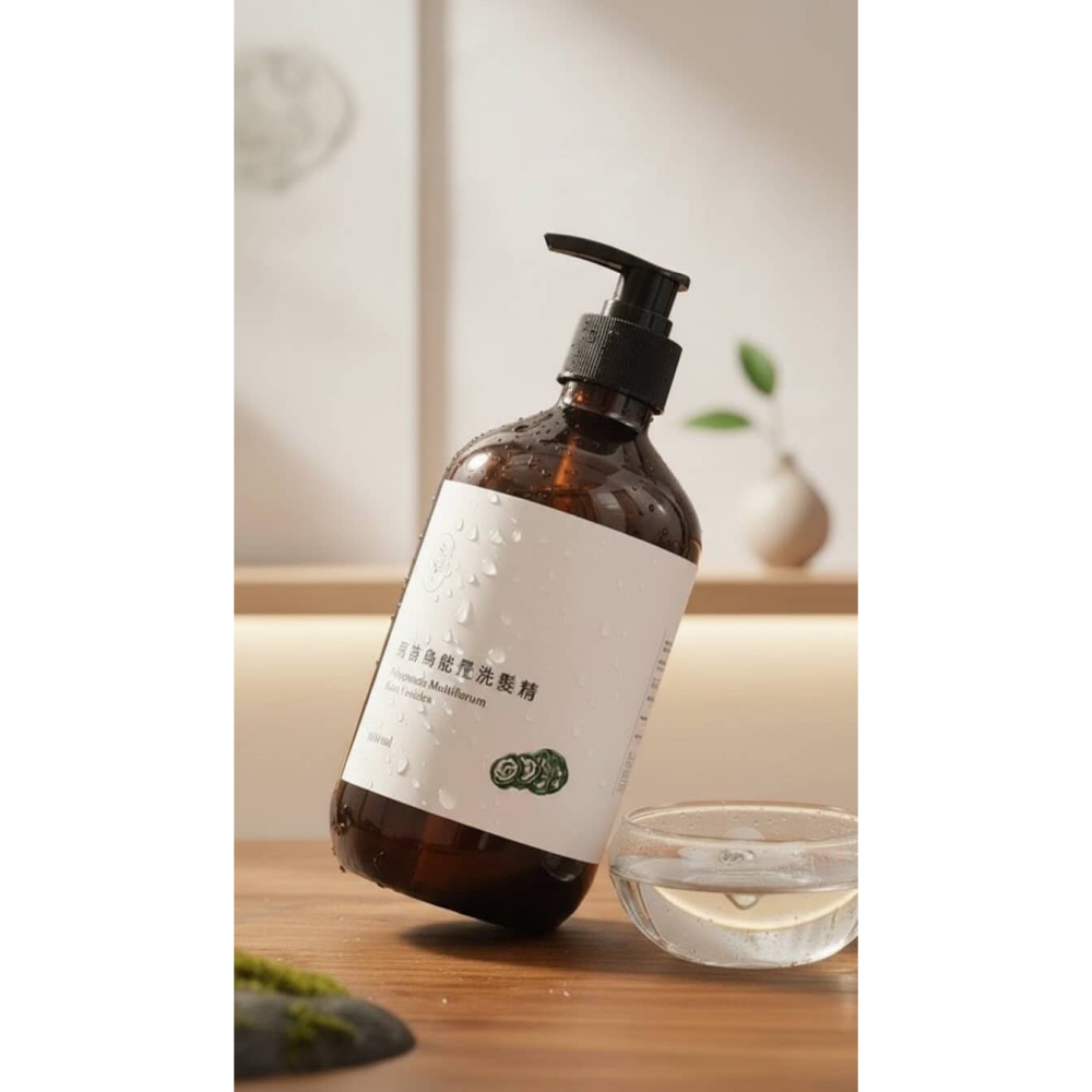SunC 何首烏能量洗髮精 500ml｜強健防掉髮 胺基酸溫和潔淨 產後／壓力掉髮-細節圖2