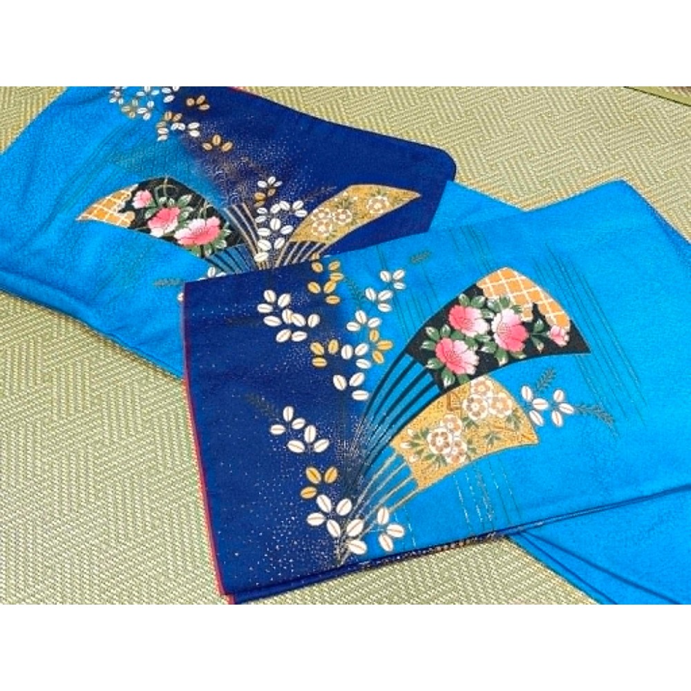 N202606M010 [中古和服] 藍色訪問着-細節圖3