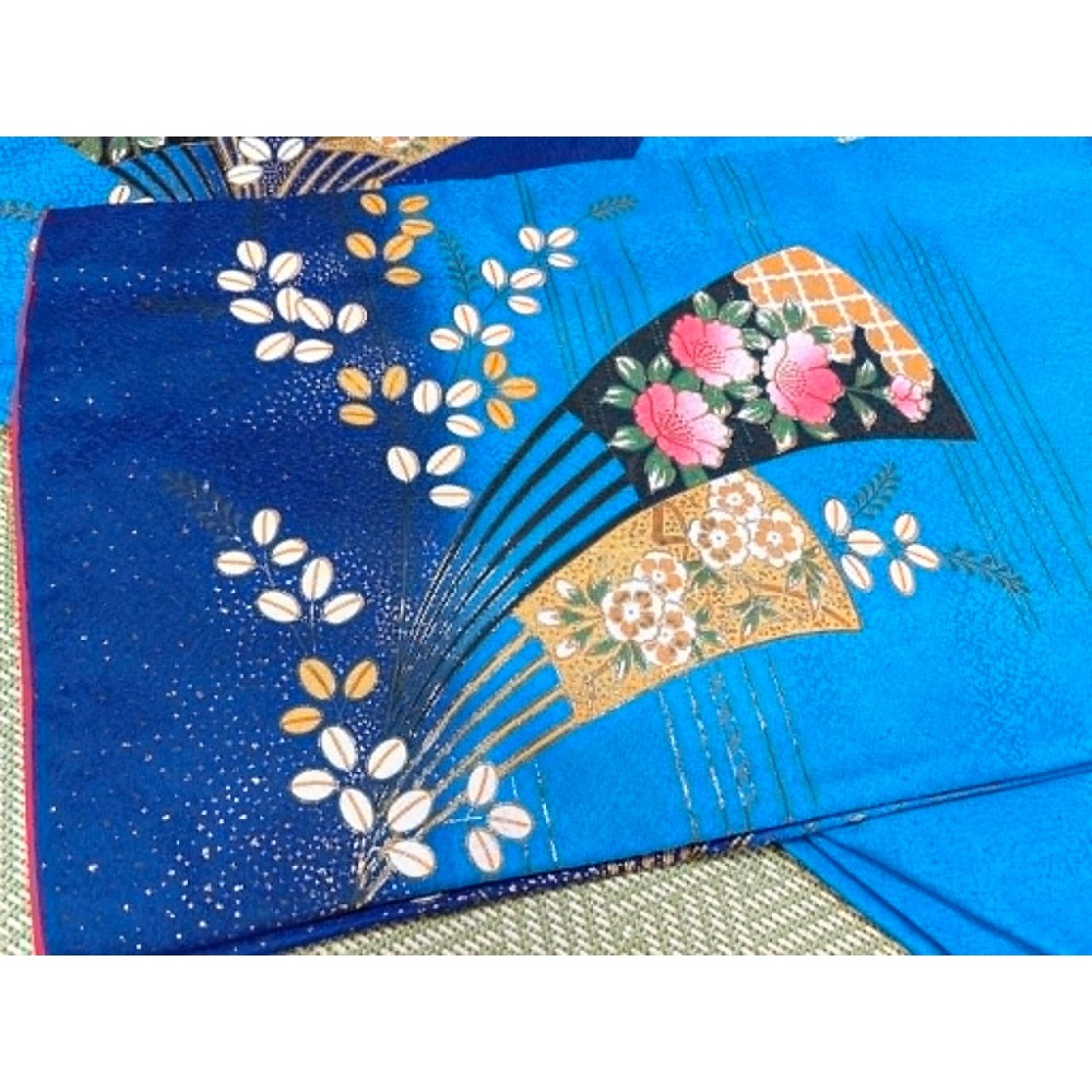 N202606M010 [中古和服] 藍色訪問着-細節圖4