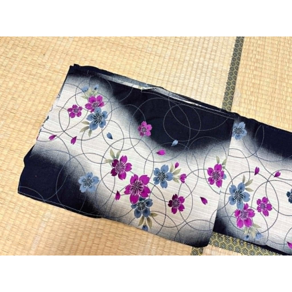 YYF2026M017  [中古] 女性浴衣 + 半幅帶-細節圖3