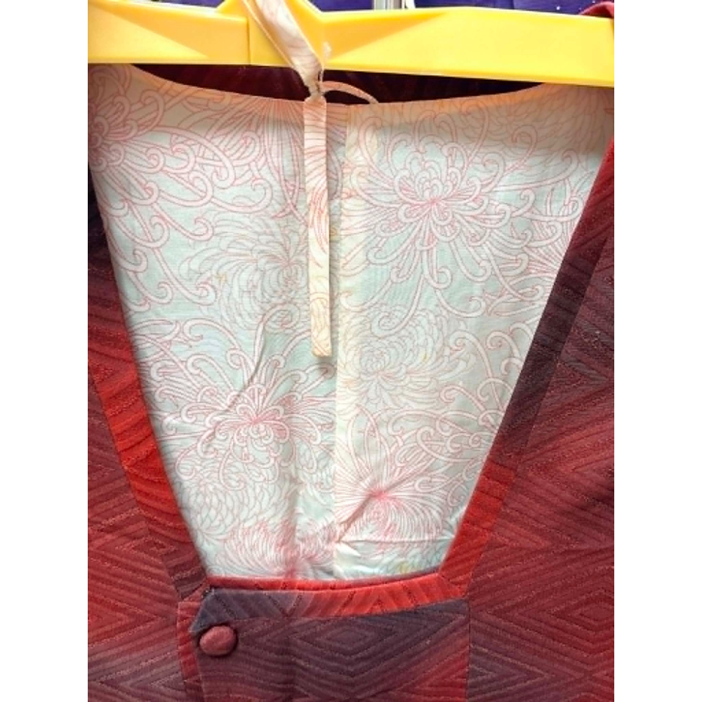 YKC2026M001 [中古羽織]中古紅色道行着-細節圖2