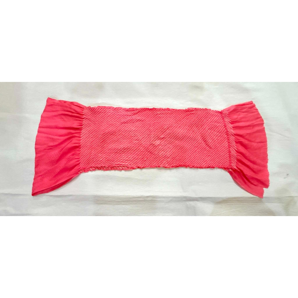 YDA2026M003 [中古帶揚] 振袖用絞染帶揚（紅色）-細節圖3