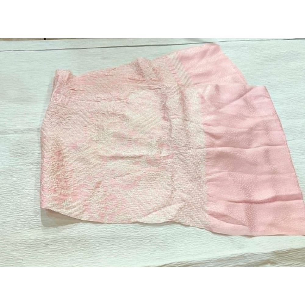 YDA2026M014 [中古帶揚] 振袖用絞染帶揚（粉色）-細節圖2