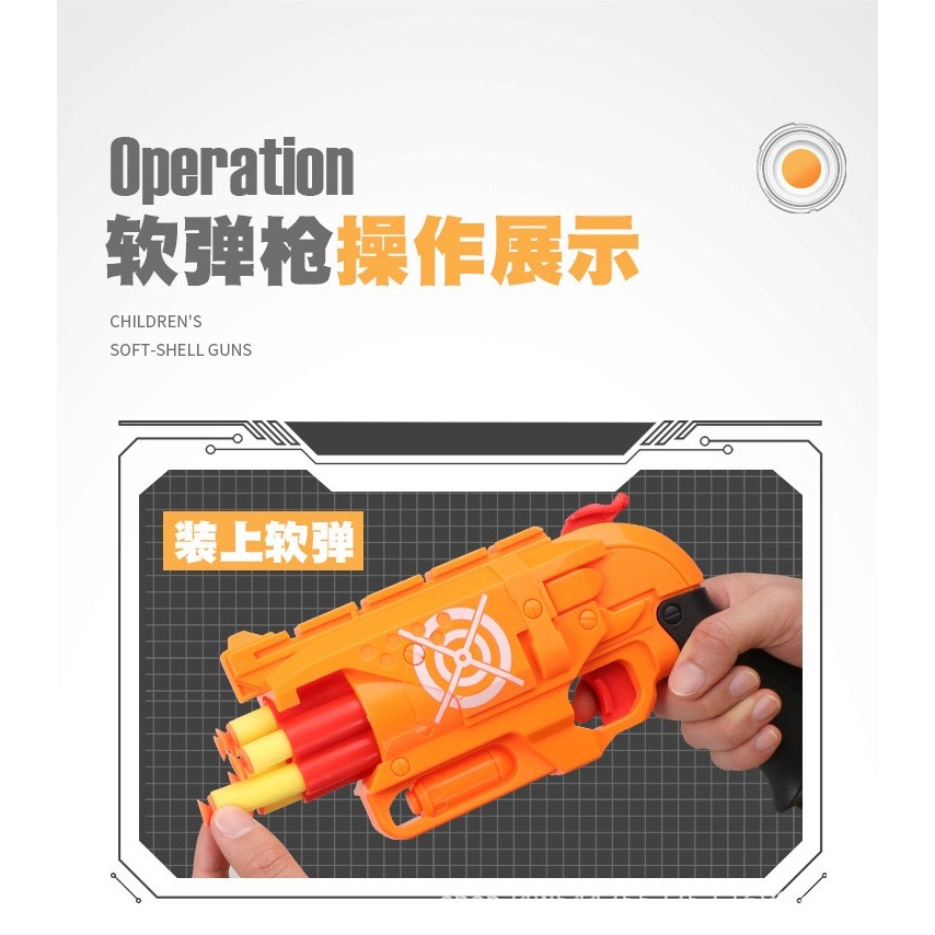 程湘嚴選 玩具發射器 射擊玩具 手動軟彈槍 手動發射 附安全子彈 親子互動 戶外遊戲 生日禮物 台灣現貨 附發票-細節圖3