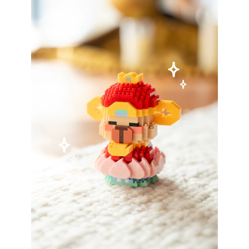 程湘嚴選 水豚君 卡皮巴拉 動物積木 財神造型 鑽石積木 微型積木 益智拼裝 收藏擺飾 療癒小物 生日禮物 台灣現貨-細節圖3