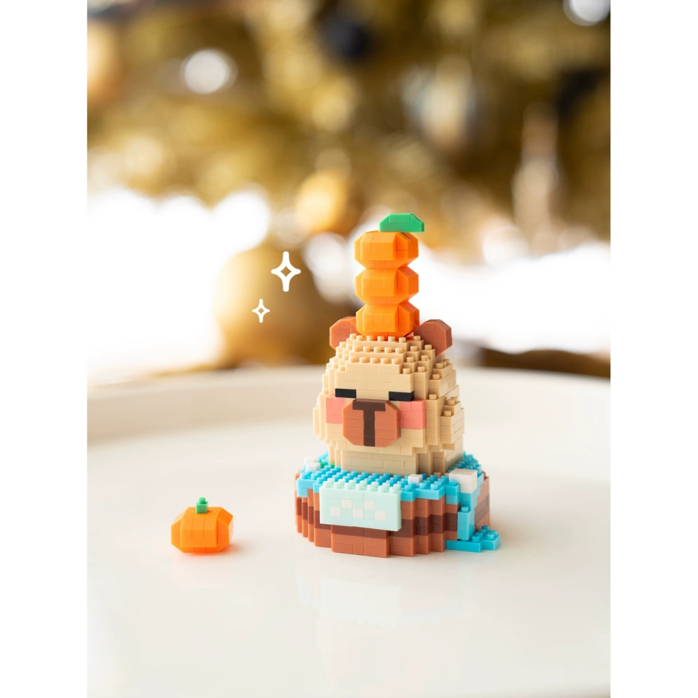 程湘嚴選 水豚君 卡皮巴拉 動物積木 財神造型 鑽石積木 微型積木 益智拼裝 收藏擺飾 療癒小物 生日禮物 台灣現貨-細節圖4