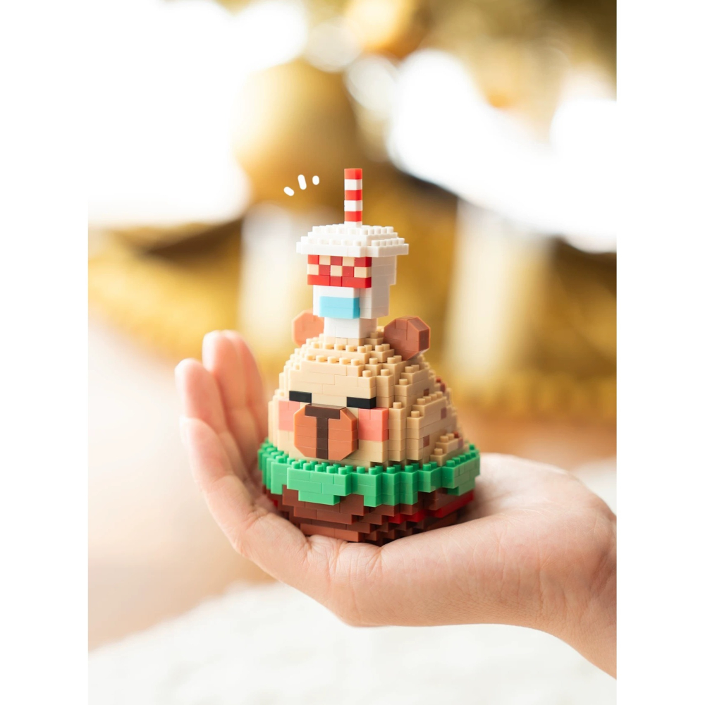 程湘嚴選 水豚君 卡皮巴拉 動物積木 財神造型 鑽石積木 微型積木 益智拼裝 收藏擺飾 療癒小物 生日禮物 台灣現貨-細節圖5
