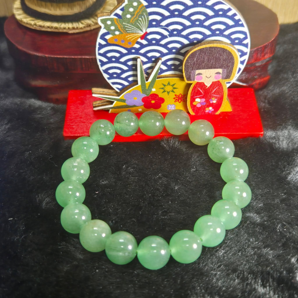 溫潤 雅緻 東菱玉 10.68mm 圓珠 串珠 手串 百元 飾品 生日 聖誕 情人節 畢業 交換 開運 禮物 E0001-細節圖8