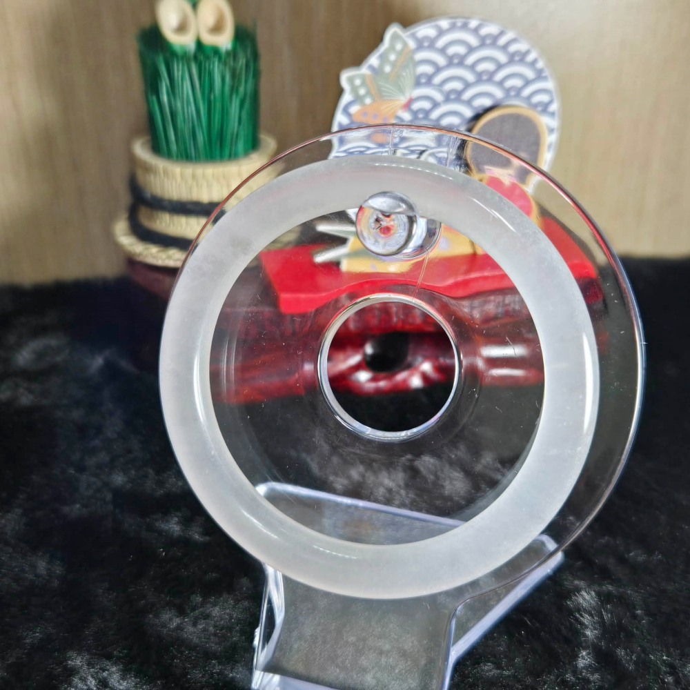 ｜清透如水，溫潤似玉｜54.3mm 水沫玉 圓條 美人條 手鐲 飾品 生日 聖誕 情人節 畢業 交換 禮物 C0024-細節圖2