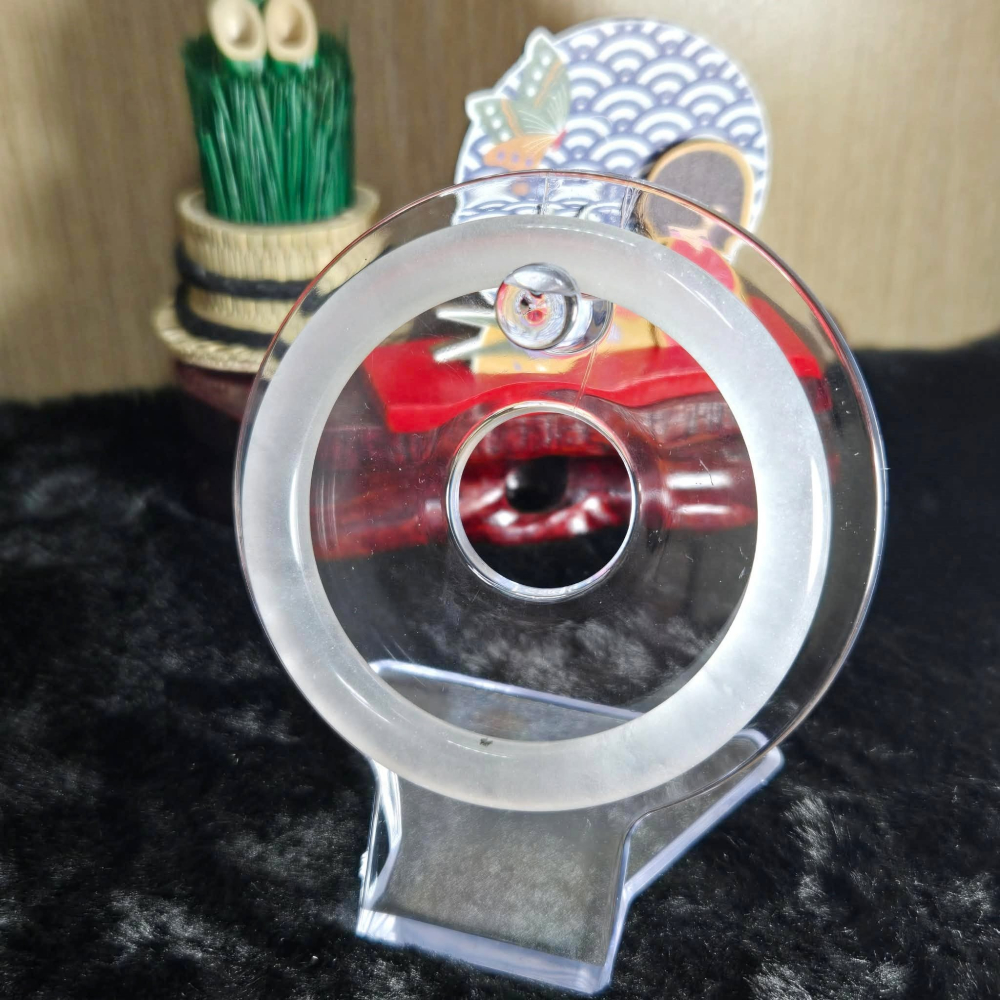 ｜清透如水，溫潤似玉｜54.3mm 水沫玉 圓條 美人條 手鐲 飾品 生日 聖誕 情人節 畢業 交換 禮物 C0024-細節圖8