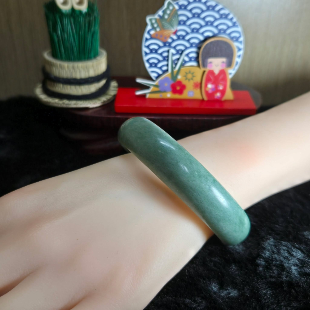 <結緣品>｜簡約不張揚，盡顯東方之美｜62.3mm 貴州翠 手鐲 平安鐲 飾品 生日 母親節 交換 禮物 C0029-細節圖3