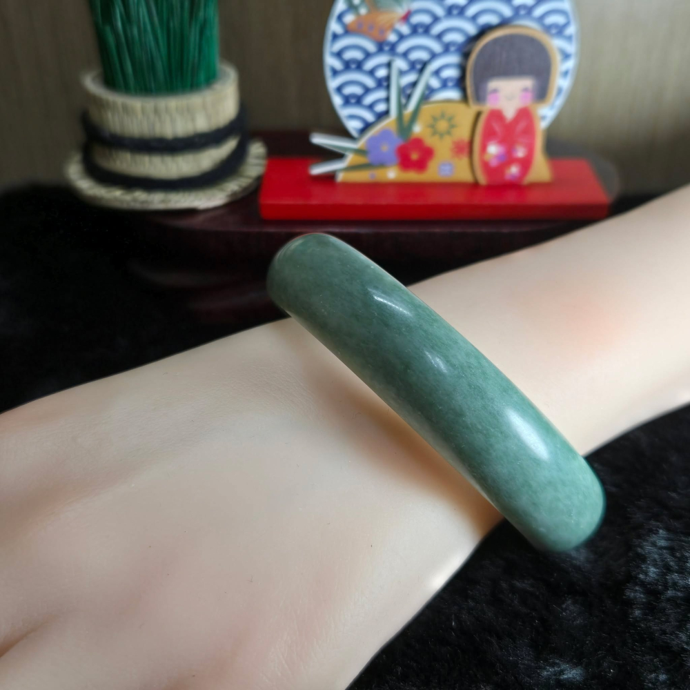 <結緣品>｜簡約不張揚，盡顯東方之美｜62.3mm 貴州翠 手鐲 平安鐲 飾品 生日 母親節 交換 禮物 C0029-細節圖5