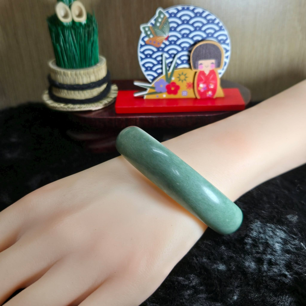 <結緣品>｜簡約不張揚，盡顯東方之美｜62.3mm 貴州翠 手鐲 平安鐲 飾品 生日 母親節 交換 禮物 C0029-細節圖6