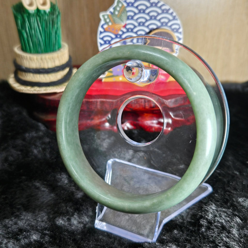 <結緣品>｜簡約不張揚，盡顯東方之美｜62.3mm 貴州翠 手鐲 平安鐲 飾品 生日 母親節 交換 禮物 C0029-細節圖7