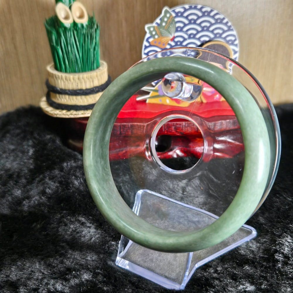 <結緣品>｜簡約不張揚，盡顯東方之美｜62.3mm 貴州翠 手鐲 平安鐲 飾品 生日 母親節 交換 禮物 C0029-細節圖8
