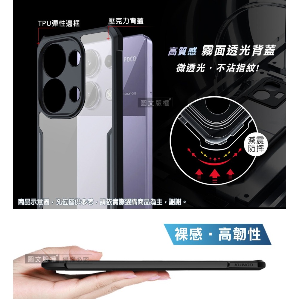 威力家 XUNDD訊迪 軍事防摔 OPPO Find X9 Ultra 鏡頭全包覆 清透保護殼 手機殼(夜幕黑)-細節圖5