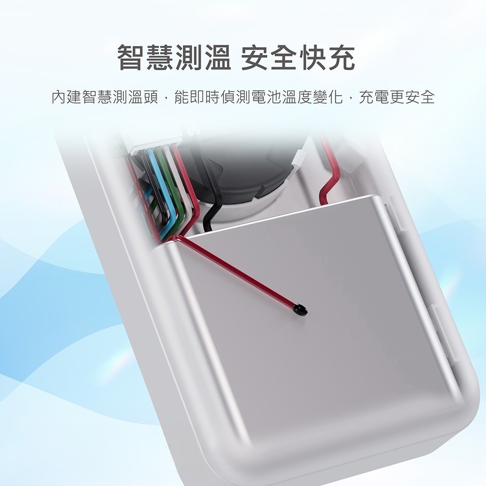威力家 MiniQ 10000mAh 新世代半固態電芯 22.5W自帶伸縮線數顯行動電源 附吊繩式充電線-細節圖6