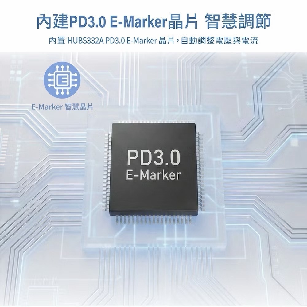 威力家 100W總輸出 四合一桌面快充座 延長充電座 USB-C+USB-A 四孔輸出 筆電/平板/手機通用(1.5M)-細節圖4