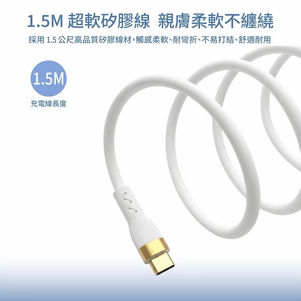 威力家 100W總輸出 四合一桌面快充座 延長充電座 USB-C+USB-A 四孔輸出 筆電/平板/手機通用(1.5M)-細節圖7