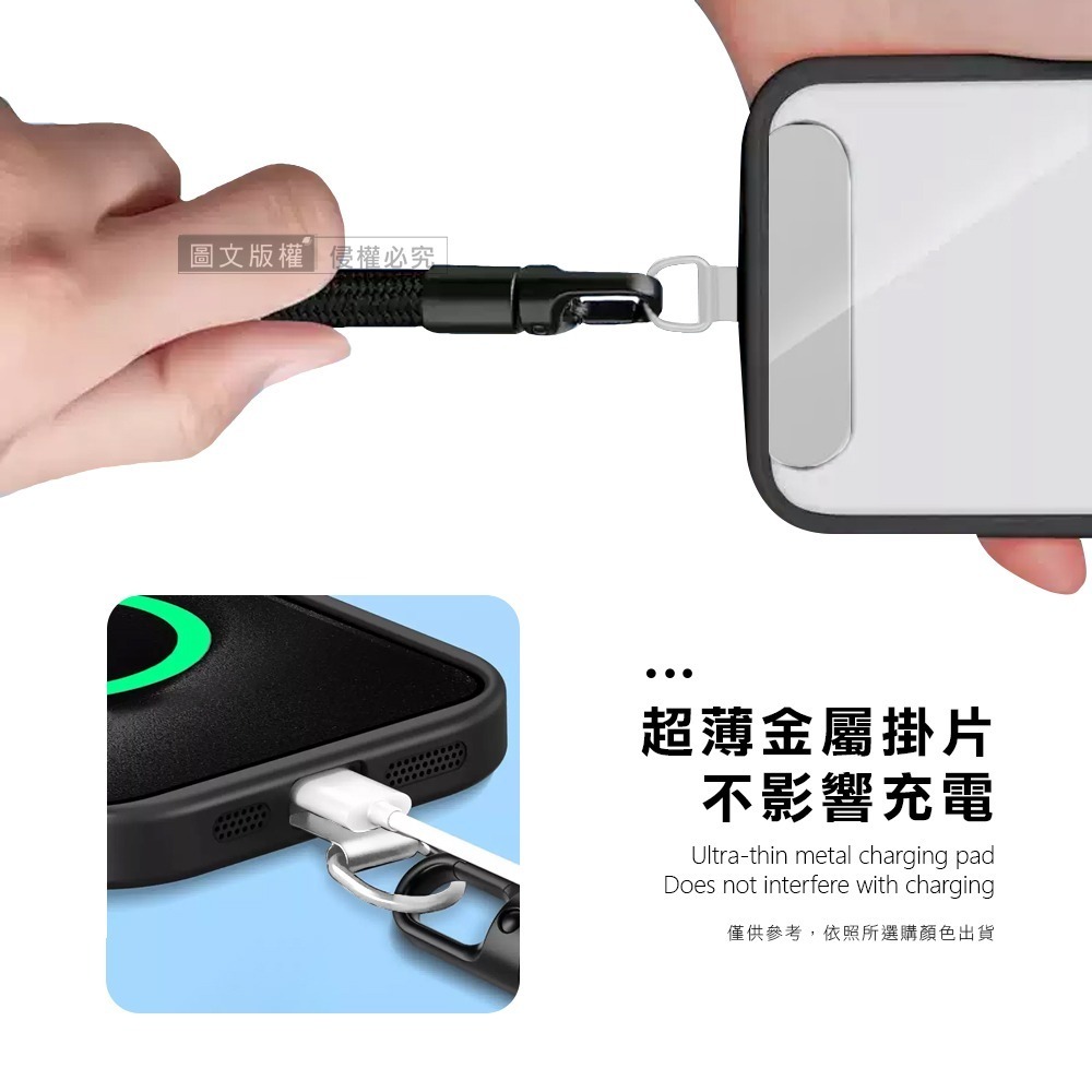 威力家 LoopFit 360度旋轉可調式腕掛繩 7mm加粗不勒手 手機/證件/耳機皆適用(送金屬掛片)-細節圖6