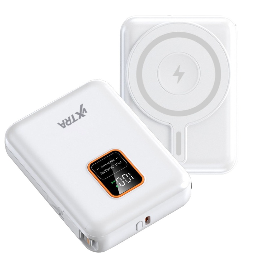 威力家 VXTRA 10000mAh電量顯示+自帶雙線 MagSafe磁吸無線快充 三用快充行動電源-規格圖7