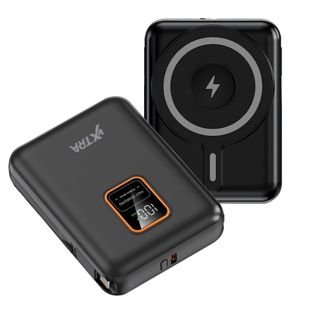 威力家 VXTRA 10000mAh電量顯示+自帶雙線 MagSafe磁吸無線快充 三用快充行動電源-規格圖7