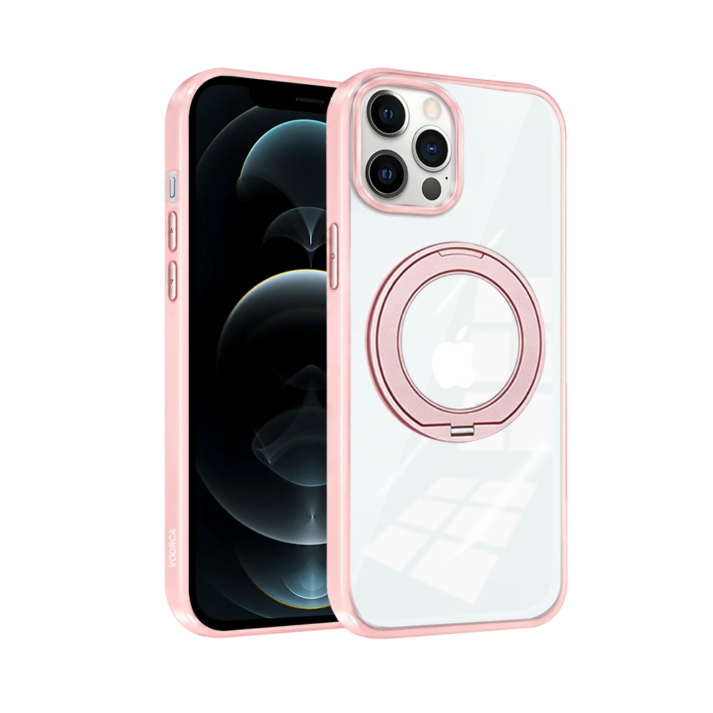 威力家 VOORCA 夢幻糖果360系列 iPhone 12 Pro Max N52晶透磁吸殼 360度旋轉支架手機殼-規格圖8