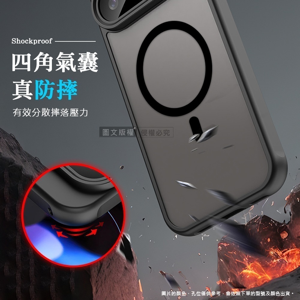 威力家 凡盾系列 POCO X8 Pro Max 磨砂磁吸防摔殼 鏡頭全包覆 手機殼-細節圖7