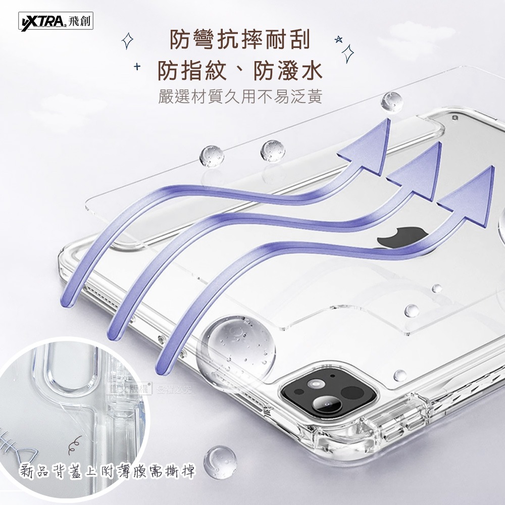 威力家 VXTRA 療癒萌寵 2024 iPad mini 7 / mini 6 共用 Y折晶透皮套 含筆槽(笑笑犬)-細節圖7