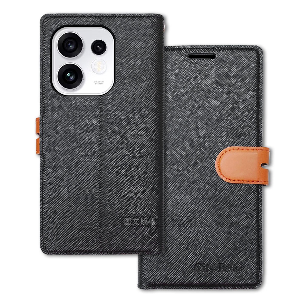 威力家 CITY都會風 OPPO Reno16 插卡立架磁力手機皮套 有吊飾孔-規格圖5