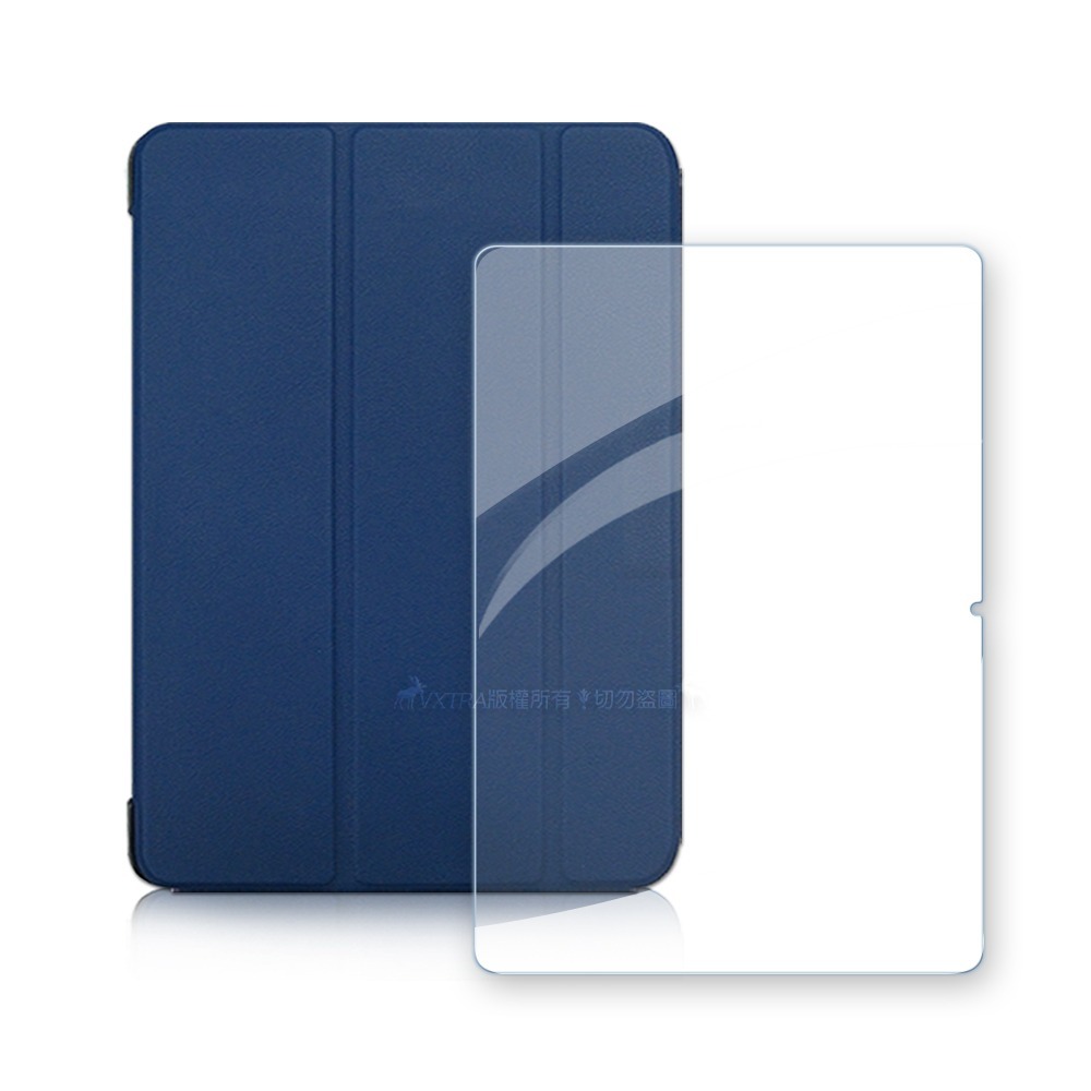 威力家 VXTRA OPPO Pad 5 柔光版 經典皮紋三折皮套+9H鋼化玻璃貼(合購價)-規格圖10
