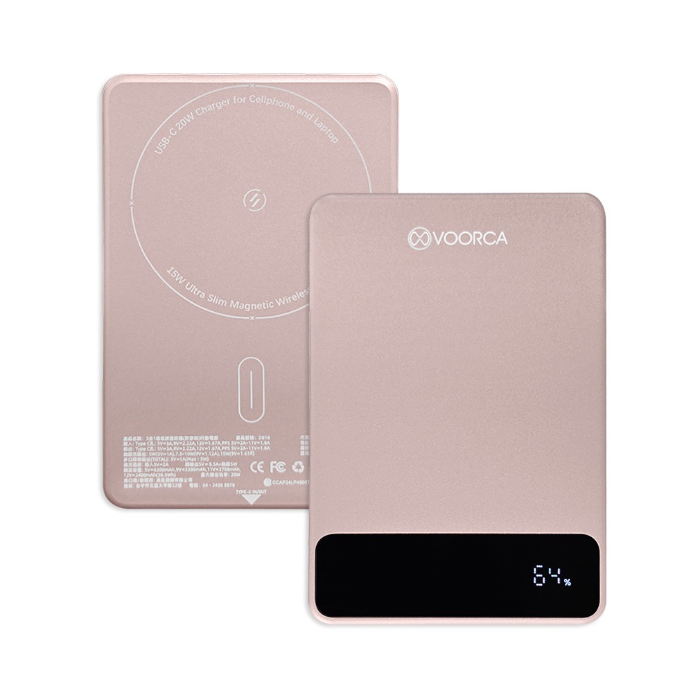威力家 VOORCA 10000mAh 新型半固態電芯 三合一磁吸無線充行動電源 輕巧迷你/電量顯示-規格圖10