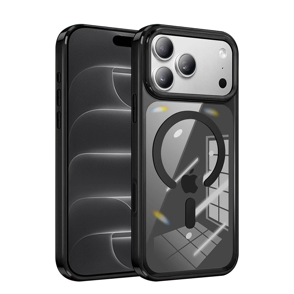 威力家 VOORCA 清新糖果色 iPhone 18 Pro N52晶透磁吸保護殼 手機殼-炭焙黑